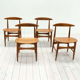 Chaises en teck par Mogens Kold, années 1960