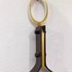 Mid-Century Modern Brass and Steel Drop-Shaped Mirror, Italy, 1970s
