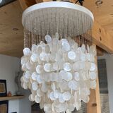Chandelier in the style of the 'Fun 4DM' pendant light by Verner Panton
