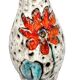 Vintage Vallauris vase attributed to the La Roue workshop – floral decoration A707
