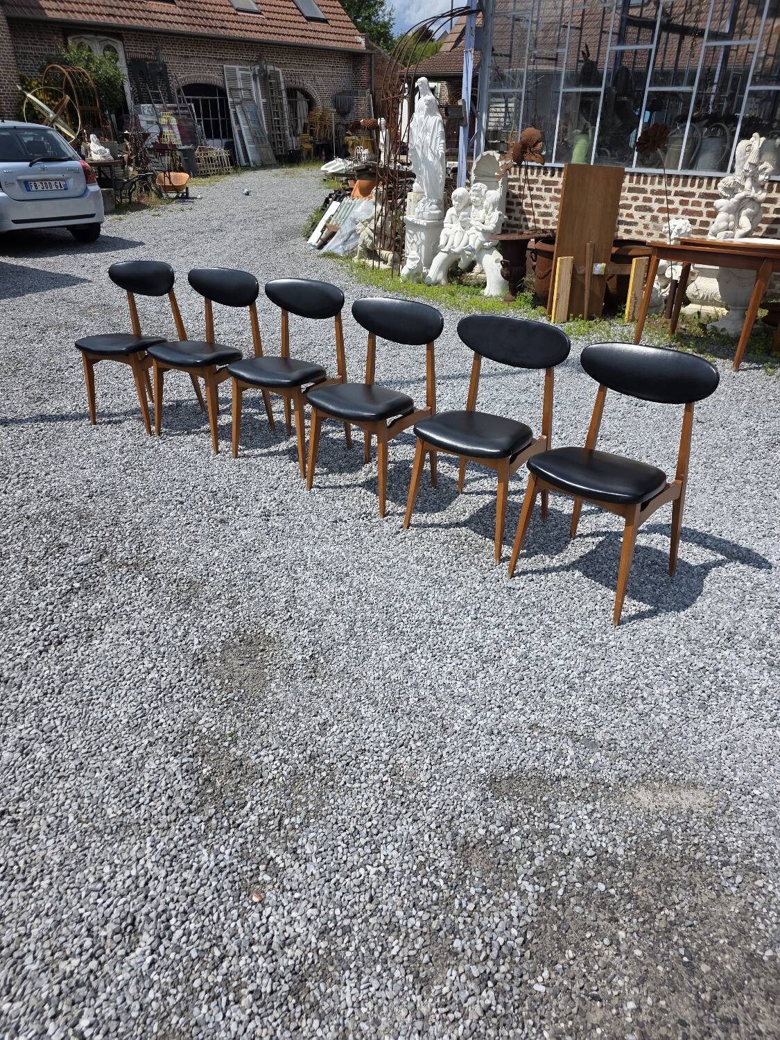 6 chaises, années 60