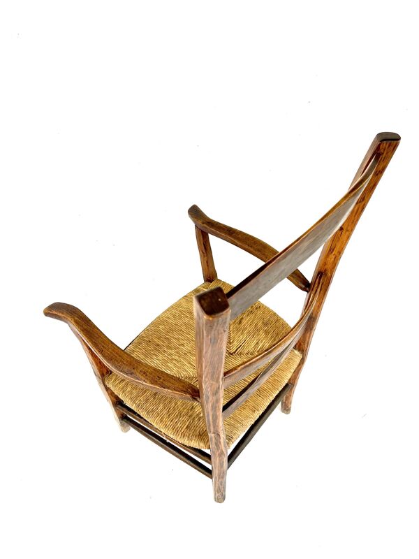 Fauteuil rustique de campagne du 18ème siècle