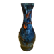 Vintage polychrome ceramic soliflore vase in the old style vallauris