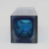 Murano glass blue Sommerso vase
