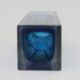 Vase Sommerso bleu en verre de Murano
