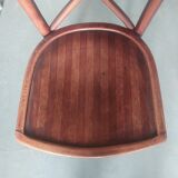 Curved wooden bistro chair