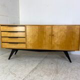 mid-century modern birch sideboard, 1950s