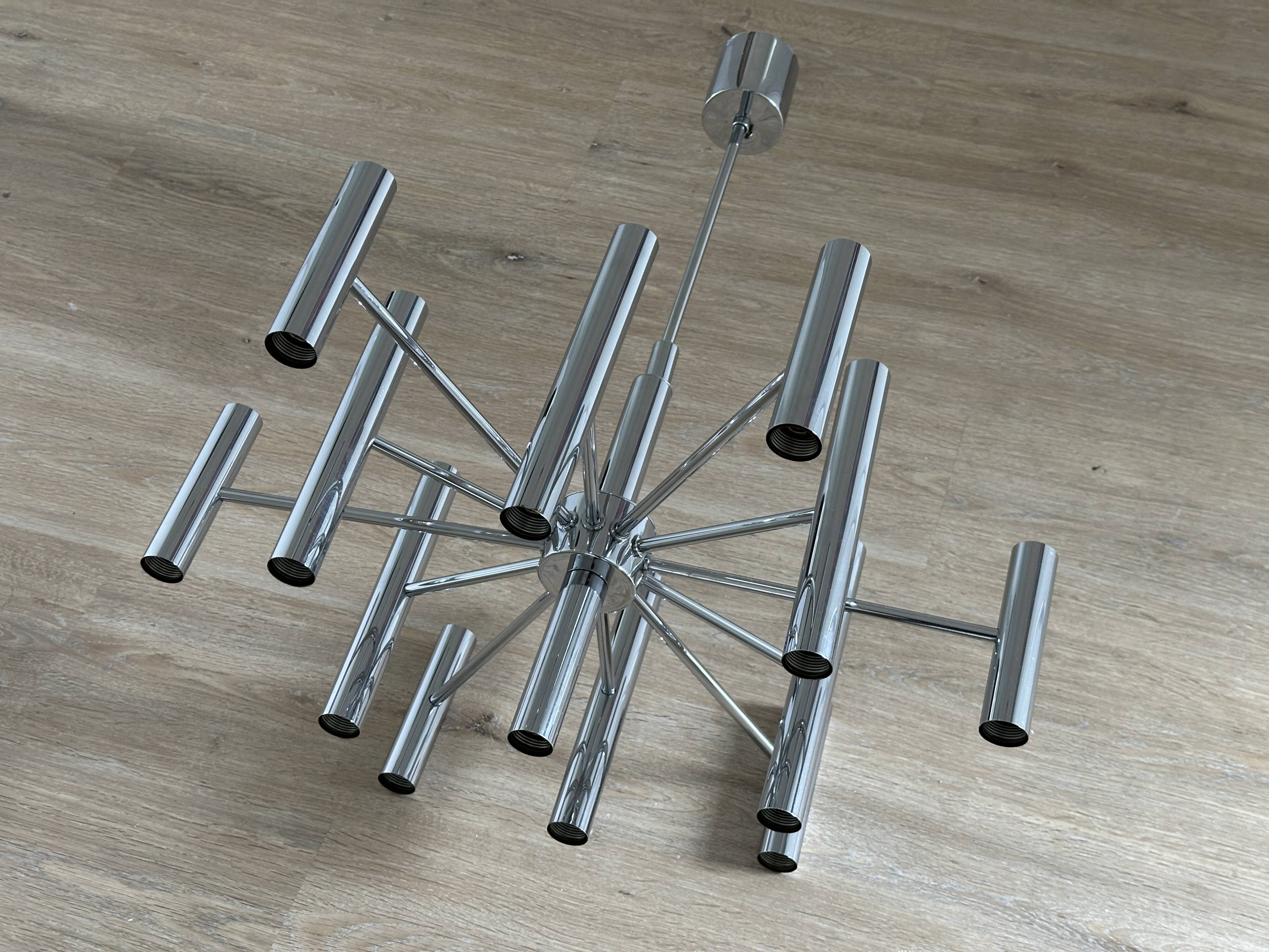 Lampe suspendue Sciolari de l'ère spatiale