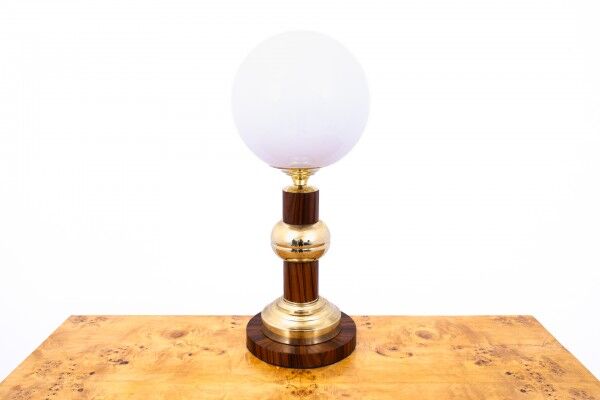 A pair of Art Deco table lamps from around 1950, Poland.