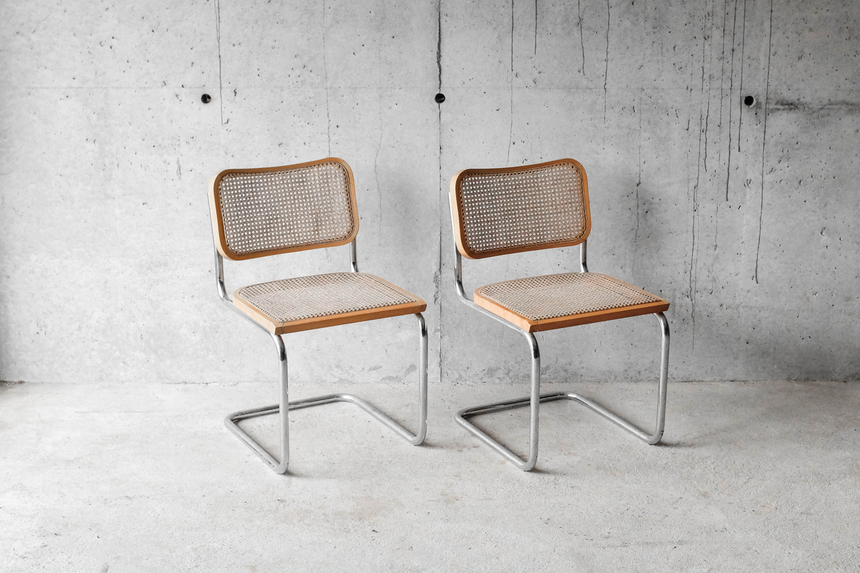 Pair of Cesca B32 chairs by Marcel Breuer