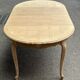 Table de repas ronde, ovale extensible en chêne poncé