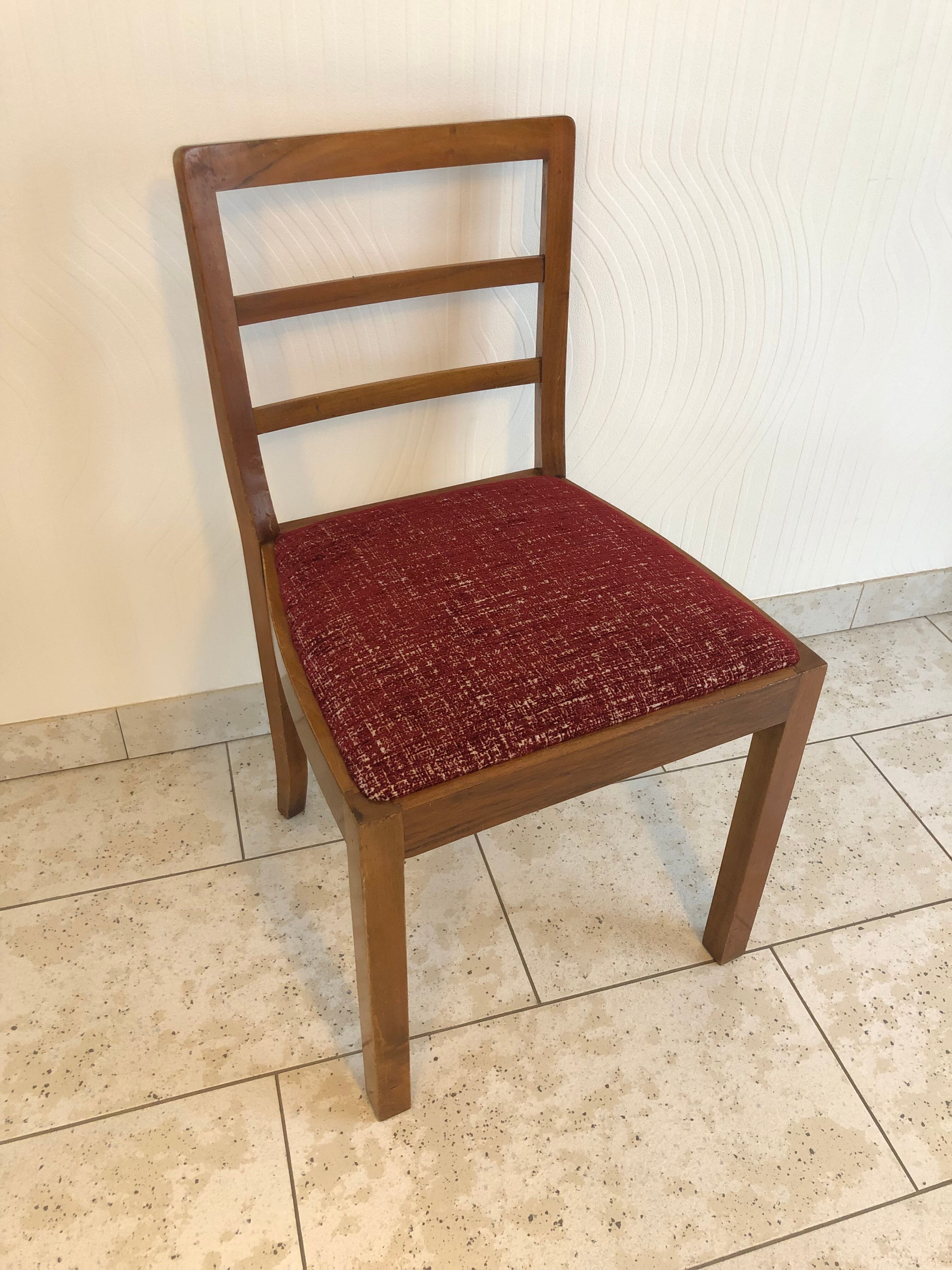 Old dining chair reupholstered