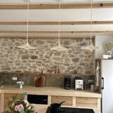 Vintage opaline suspension