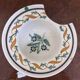 Two earthenware beard dishes – Moustiers and East of France