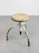 Vintage Industrial White Swivel Chair