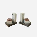 Pair of marble bookends