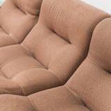 Rezia 3-seater modular vintage sofa by Emilio Guarnacci for 1P, 1970s modernism