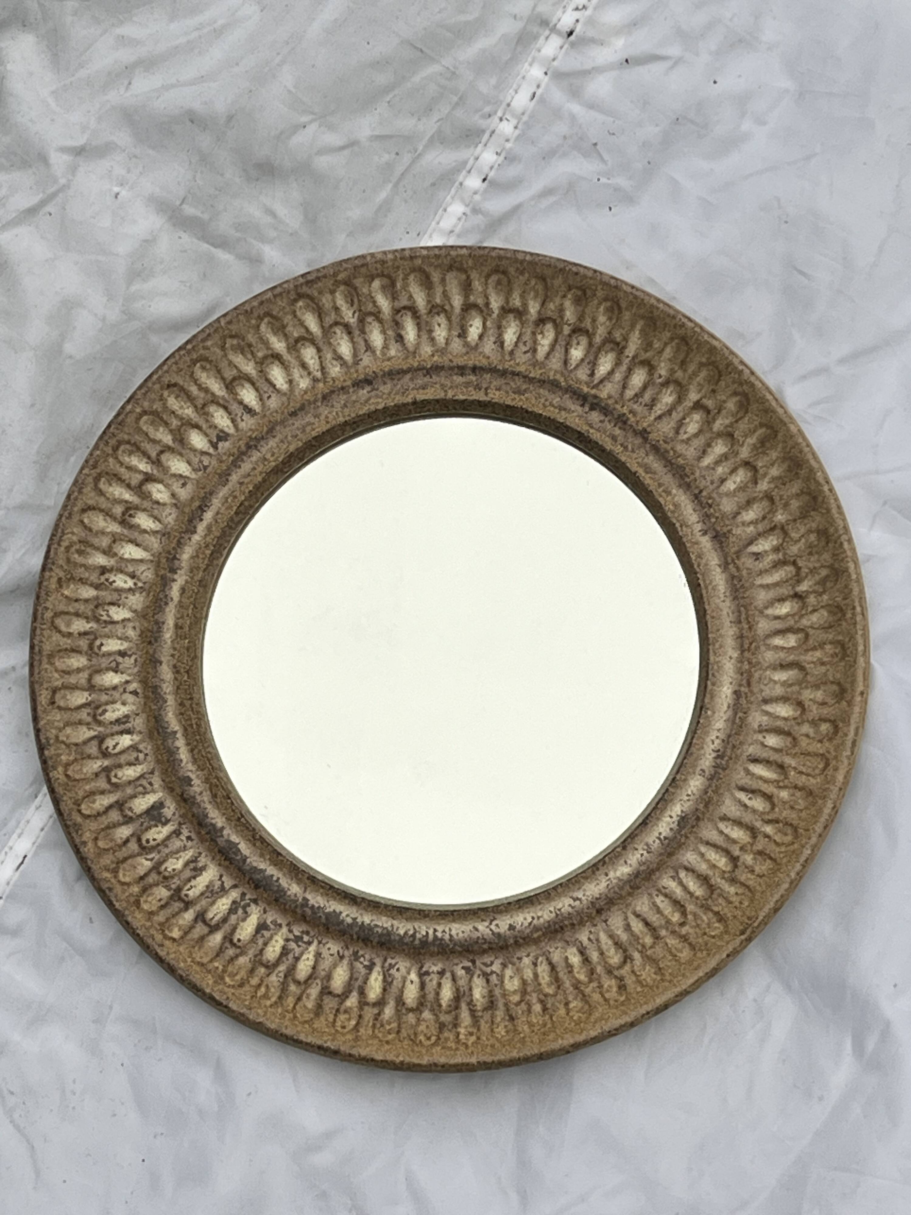 Danish ceramic mirror 1960
