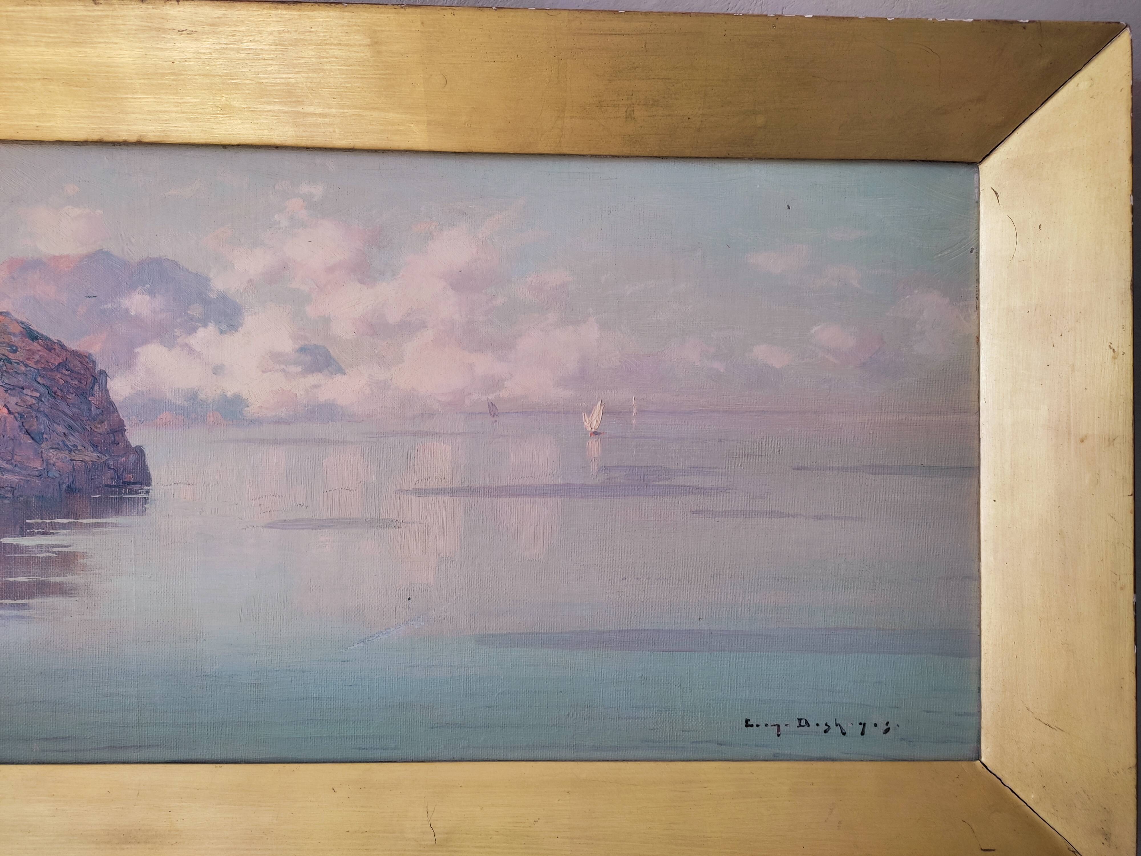 Oil on canvas orientalist landscape