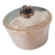 Boîte à bijoux en métal argenté