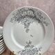 10 antique porcelain plates – Aux Lions de Faïence Paris – 19th century