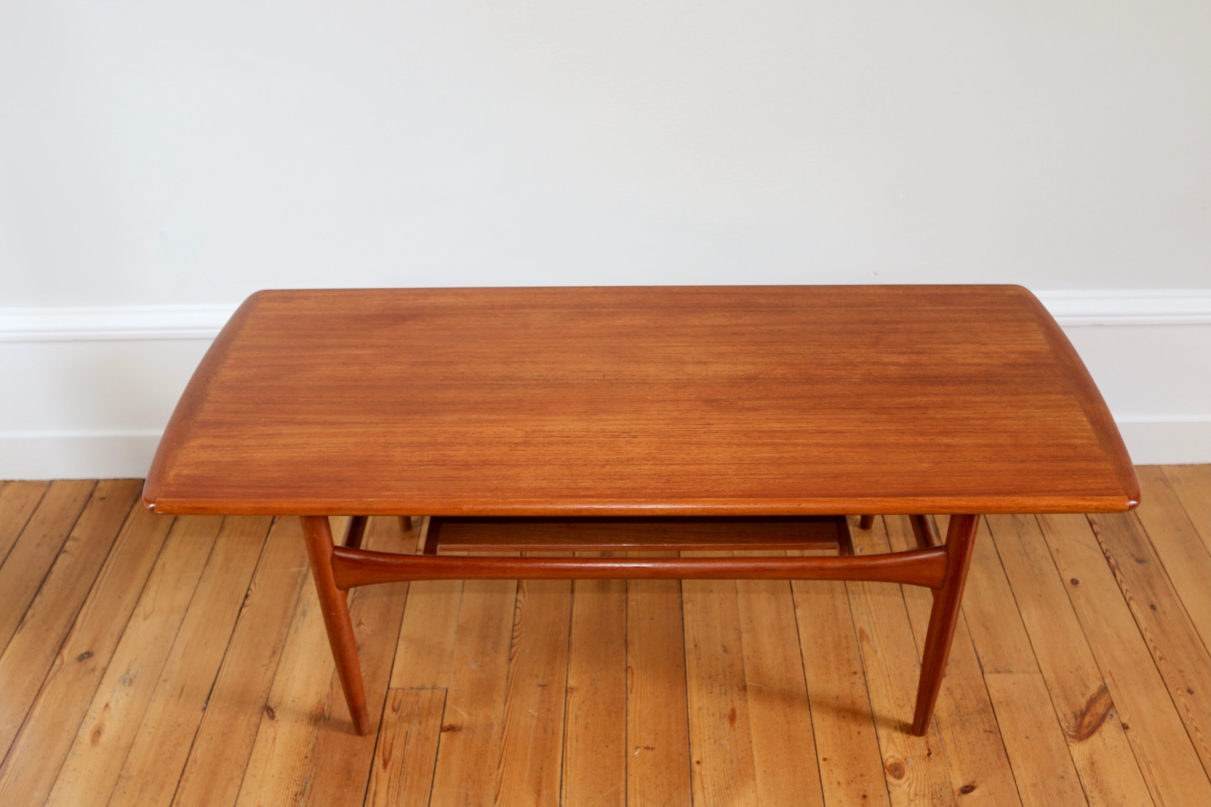 Scandinavian teak coffee table Arrebo Mobler 1960