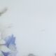 Vintage vintage floral decoration opaque glass vase 50 years