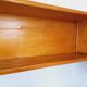 Vintage wooden corner wall shelf from the 60s 70s.