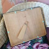 Black frame of stuffed butterflies