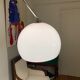 Ball lamp with marble foot