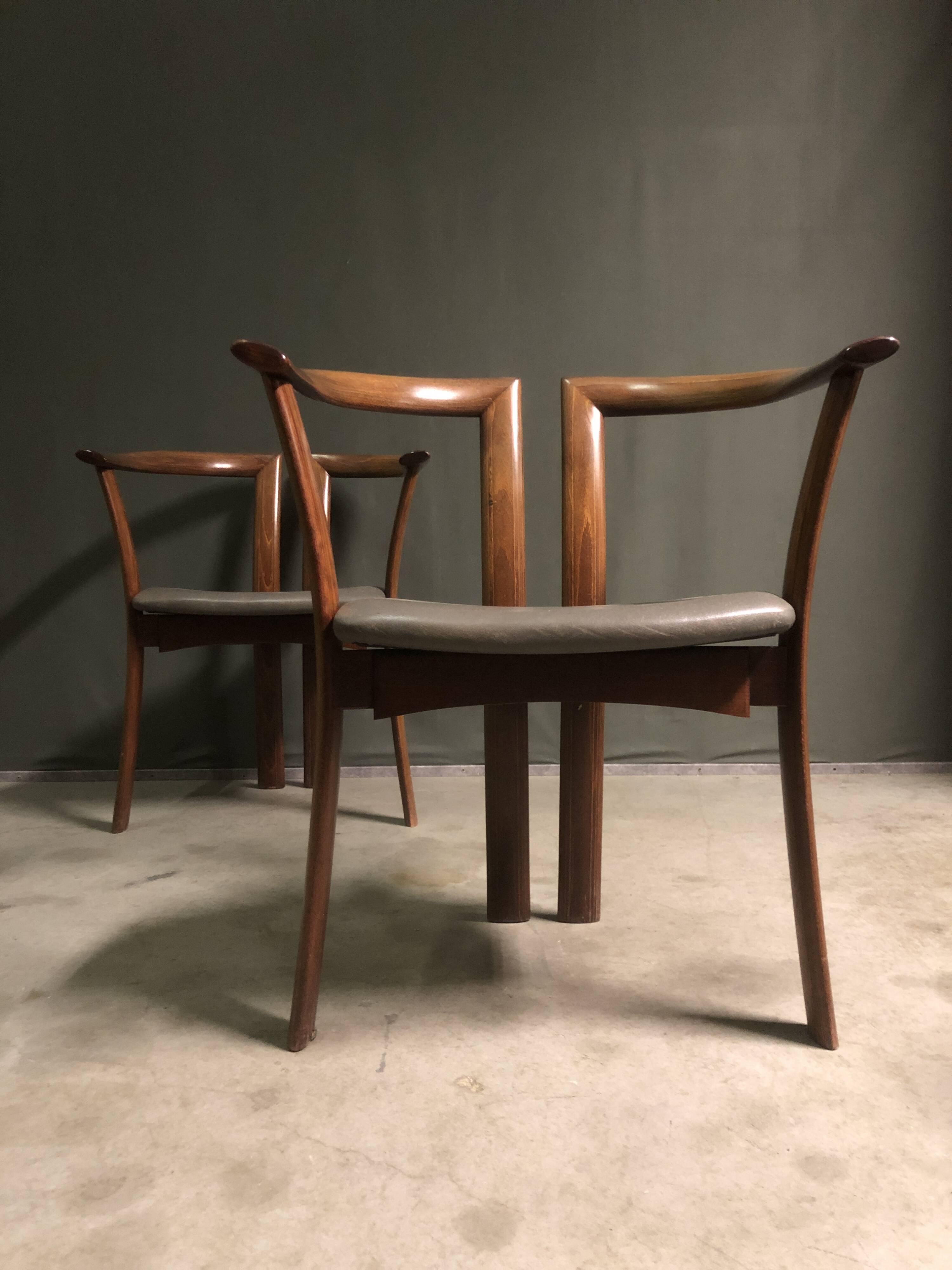 Rare PAIR OF DANISH ARMCHAIRS FOR SCHOU ANDERSEN