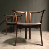 Rare PAIR OF DANISH ARMCHAIRS FOR SCHOU ANDERSEN