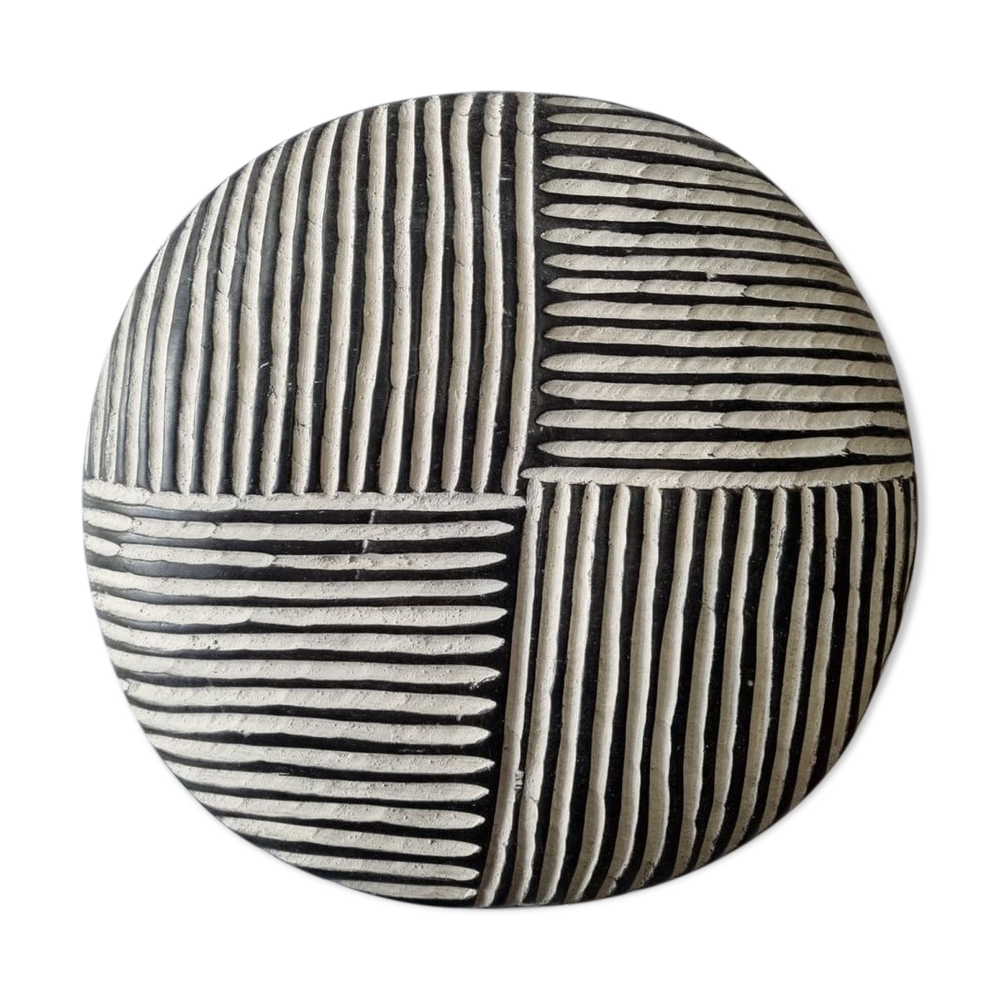 Traditional round shield bamileke