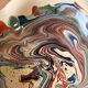 Glazed ceramic plate signed