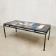 Vintage ceramic tile coffee table belarti ‘art’