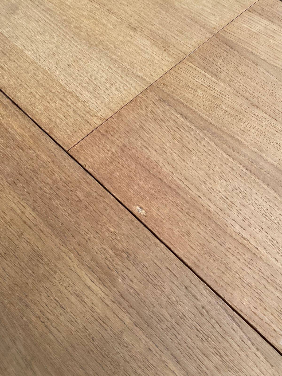 Authentic Scandinavian dining table BAUMANN stripped in teak 1960