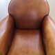 Tawny vintage leather club chair