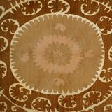 Hand-knotted rug, vintage Turkish rug 129x133 cm