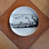 6 white plates decorations engravings Piranese