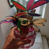 Art Deco vase, pink