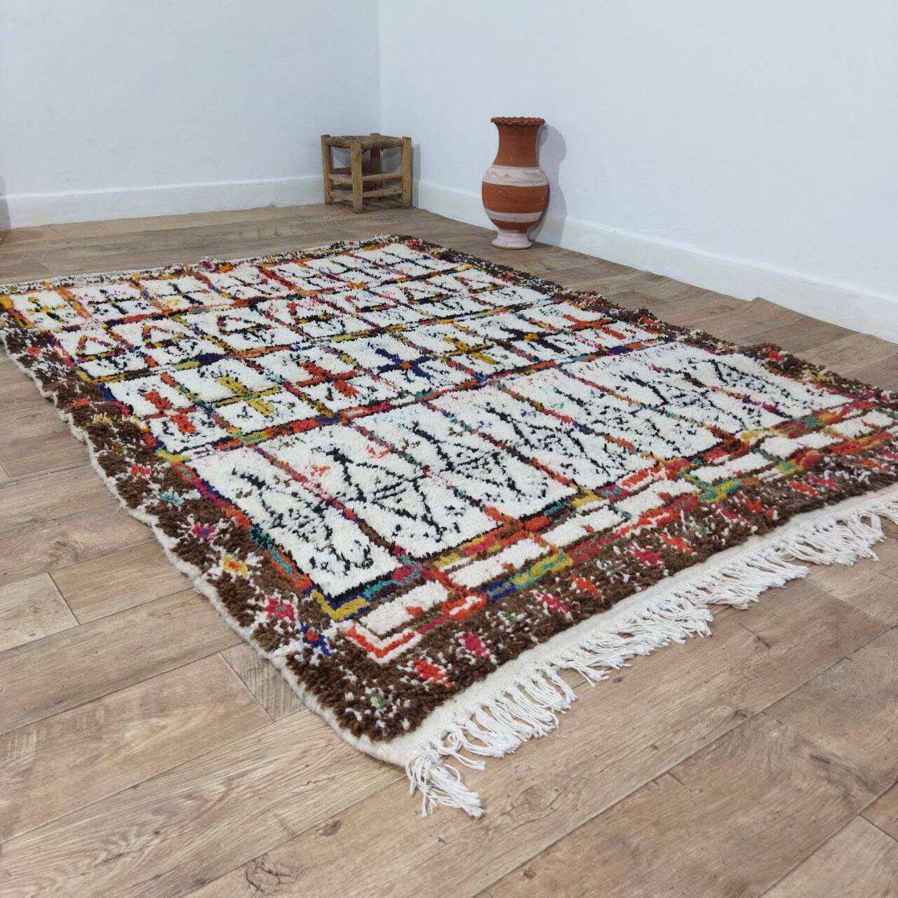Handmade Moroccan Berber rug 230 X 167 CM