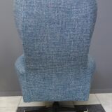 Blue Highback swivel chair 1960s