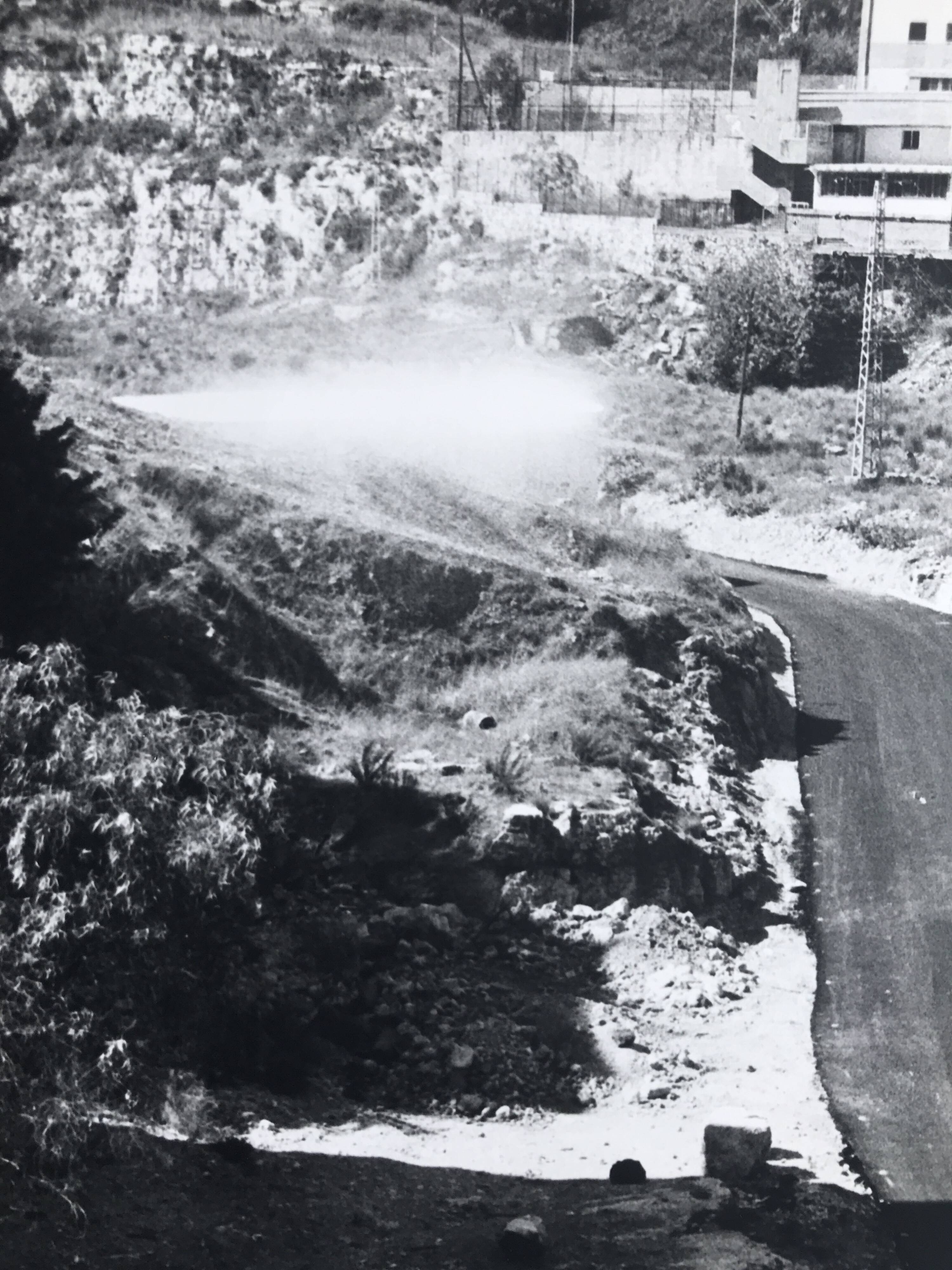 Rosine NUSIMOVICI, Untitled (Road), c 1980. Black and white silver print