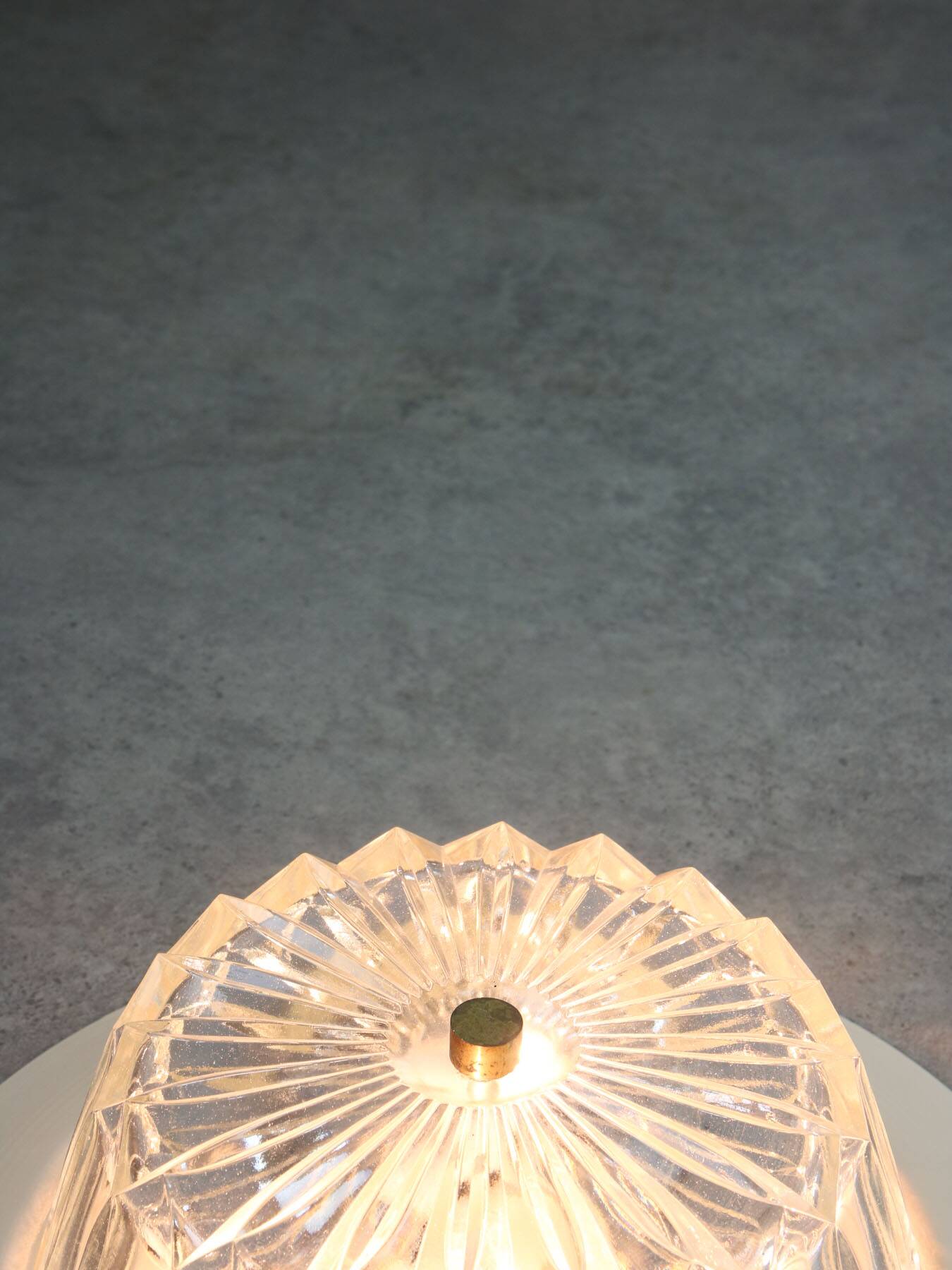 Mid-century Crystal Wall or Ceiling Lamp