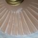 Pink glass pendant light
