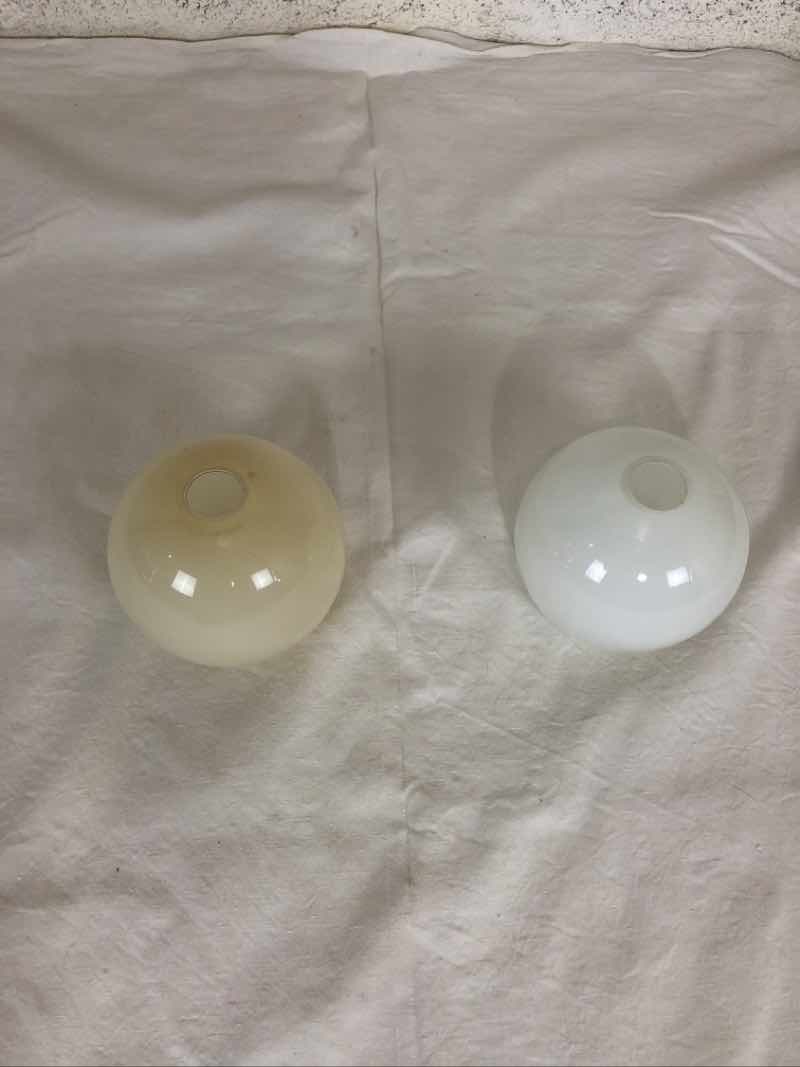 Pair of old ball lampshade