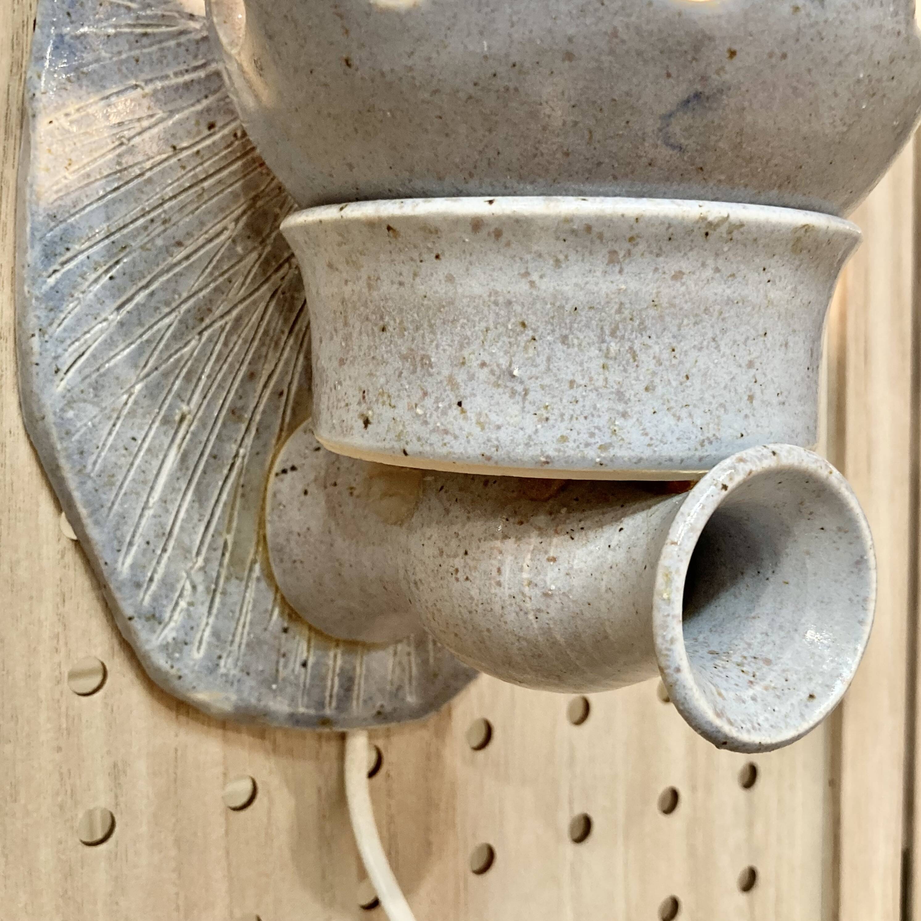 PAIR OF CERAMIC WALL LIGHTS 1960.