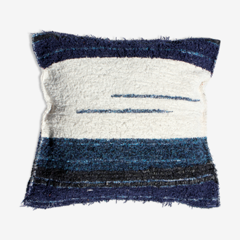 2 blue navy pillow cover