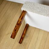 Beautiful vintage bench from the 90s - beige boucle long hair