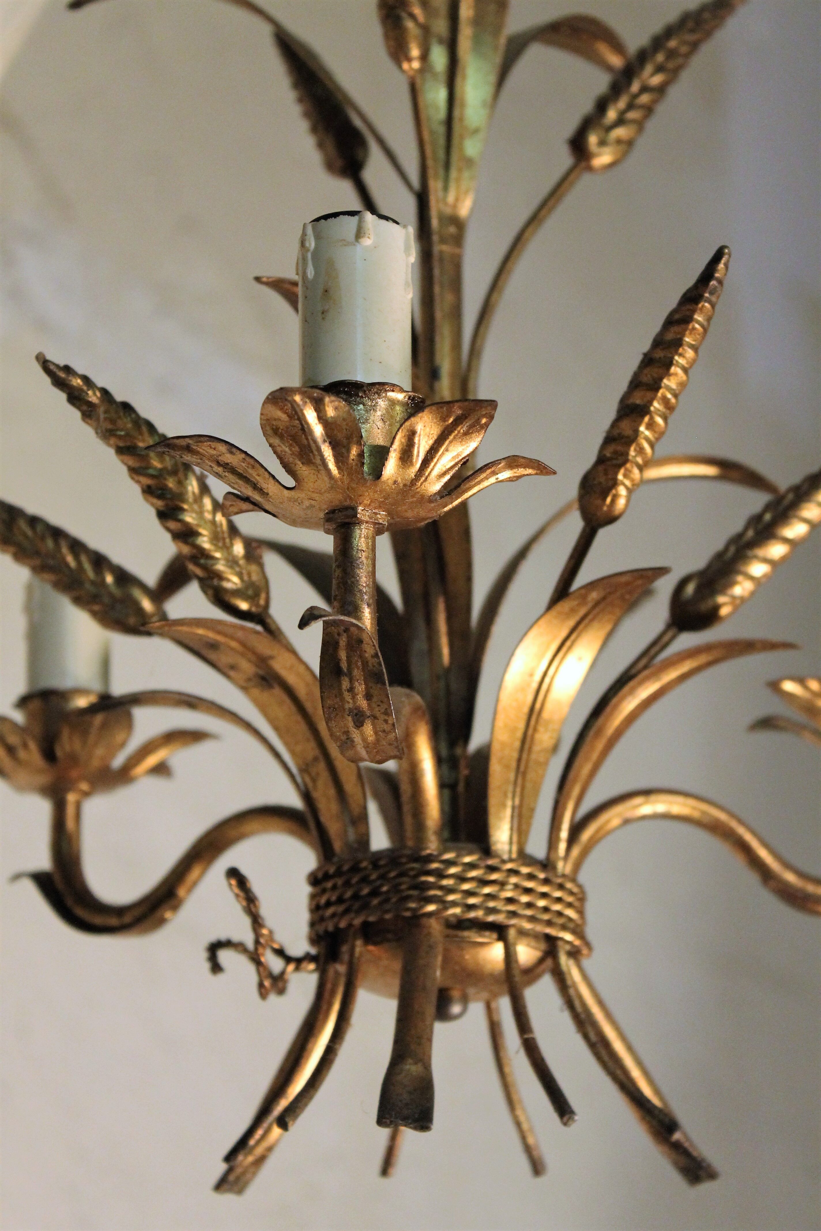 Lustre suspension "Epi de blé" vintage 1960